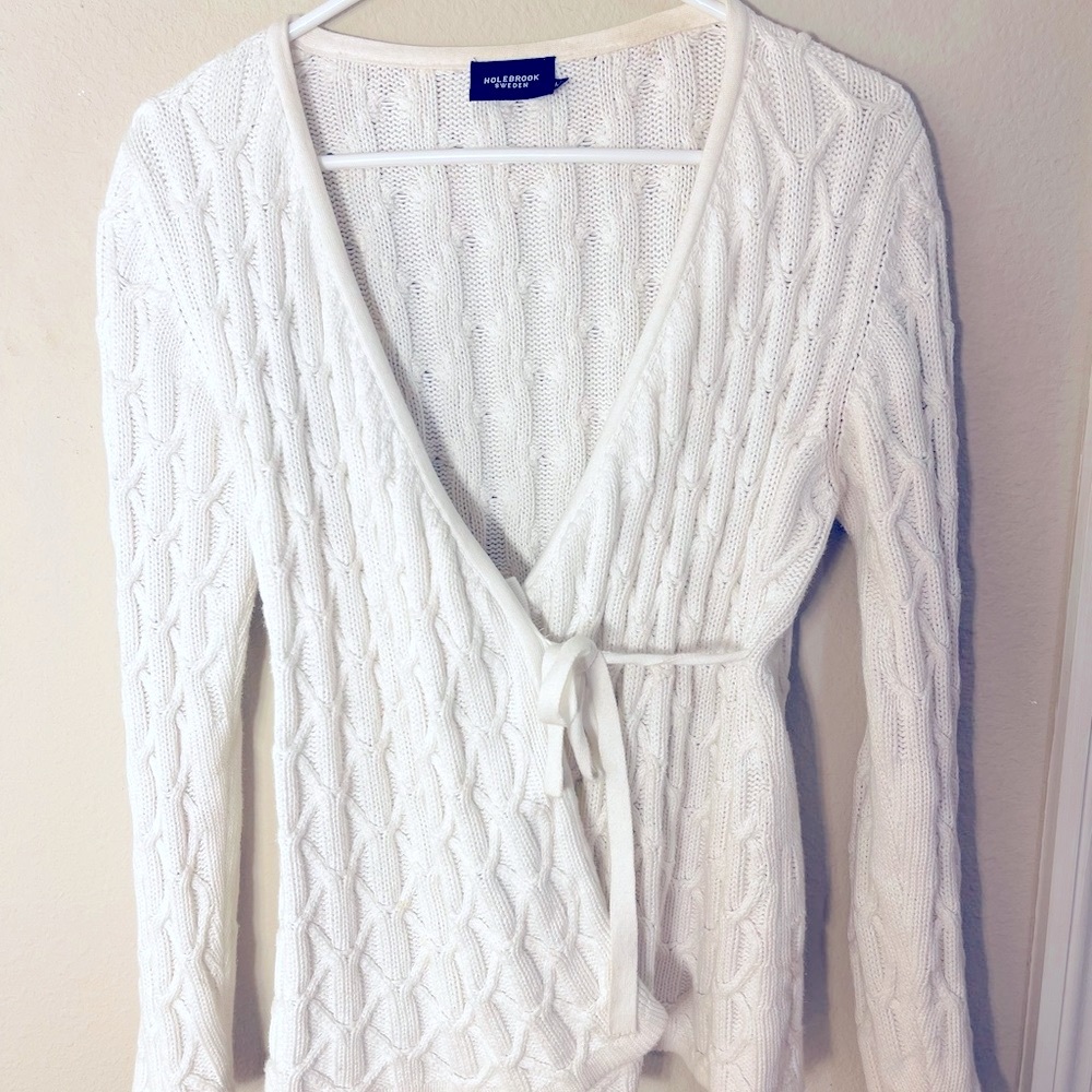 Holebrook Sweden WHITE Annie Cardigan M